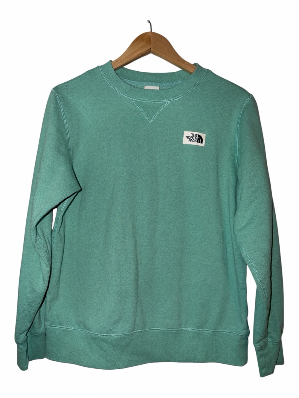 The North Face Crewneck Sweatshirt Women’s Medium Wassabi Green Heritage Patch
